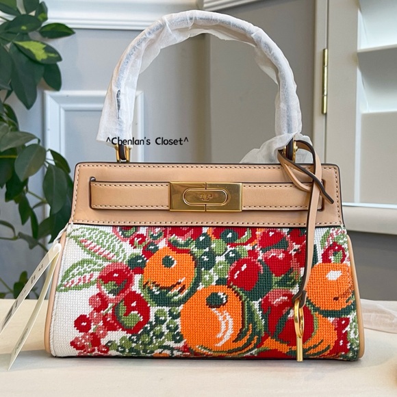 🔥NeW! Tory Burch Lee Radziwill Needlepoint Petite Bag - Picture 4 of 15